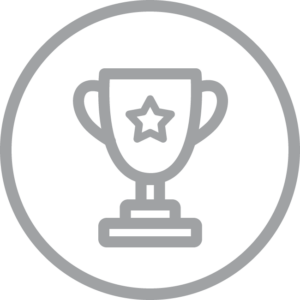 icon of trophy in a circle